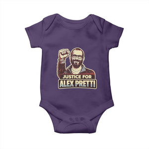 Justice For Alex Baby Onesie Minneapolis ICU Nurse Hero Support Gift TS12 Purple Print Your Wear