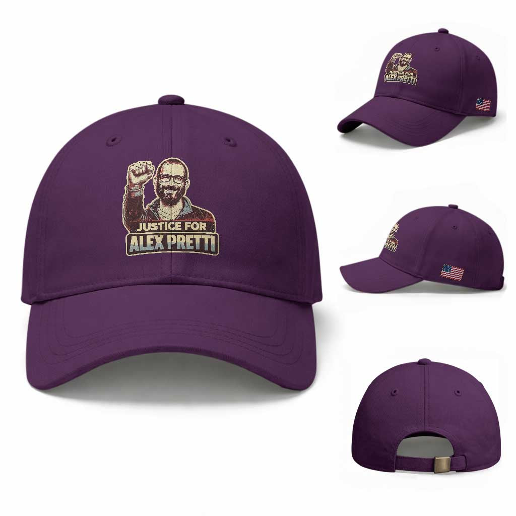 Justice For Alex Baseball Cap Minneapolis ICU Nurse Hero Support Gift TS12 Baseball Cap Universal Fit Purple Print Your Wear