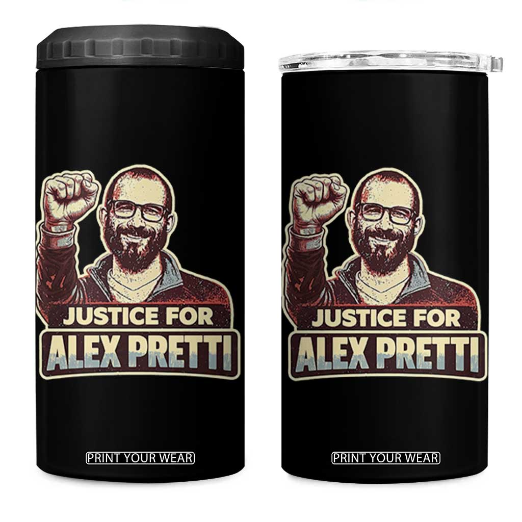 Justice For Alex 4 in 1 Can Cooler Tumbler Minneapolis ICU Nurse Hero Support Gift TS12 One Size: 16 oz Black Print Your Wear