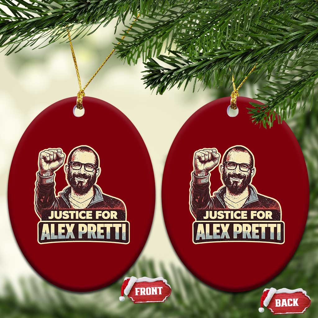 Justice For Alex Ceramic Ornament Minneapolis ICU Nurse Hero Support Gift TS12 Print Your Wear