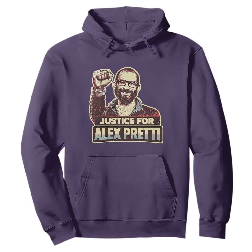 Justice For Alex Hoodie Minneapolis ICU Nurse Hero Support Gift TS12 Purple Print Your Wear