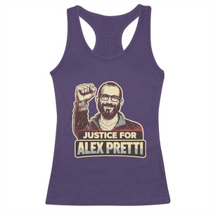 Justice For Alex Racerback Tank Top Minneapolis ICU Nurse Hero Support Gift TS12 Purple Print Your Wear