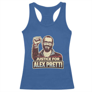 Justice For Alex Racerback Tank Top Minneapolis ICU Nurse Hero Support Gift TS12 Royal Blue Print Your Wear