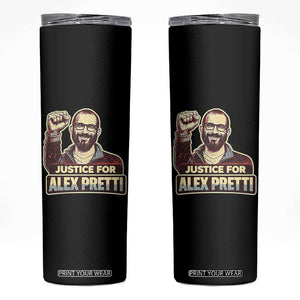 Justice For Alex Skinny Tumbler Minneapolis ICU Nurse Hero Support Gift TS12 Black Print Your Wear