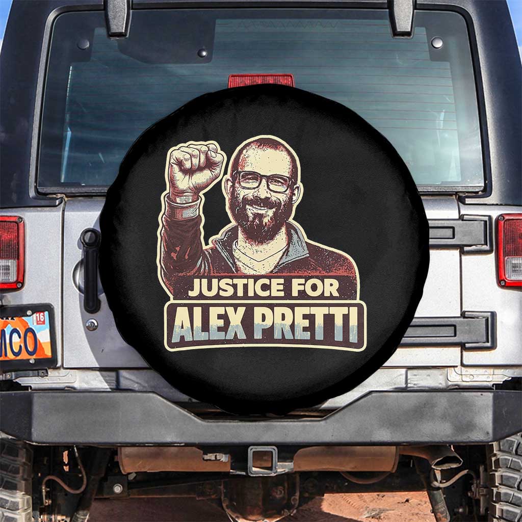 Justice For Alex Spare Tire Cover Minneapolis ICU Nurse Hero Support Gift TS12 No hole Black Print Your Wear