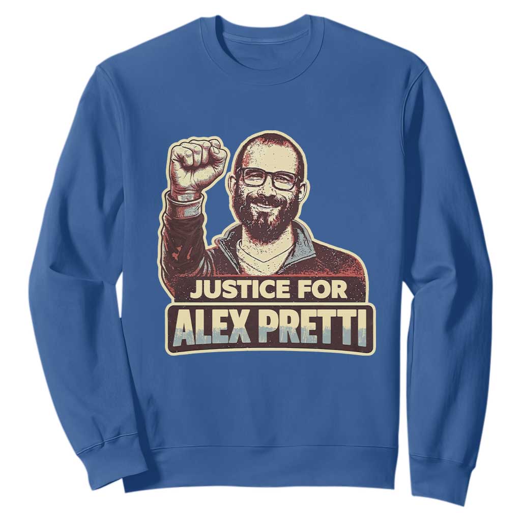 Justice For Alex Sweatshirt Minneapolis ICU Nurse Hero Support Gift TS12 Royal Blue Print Your Wear