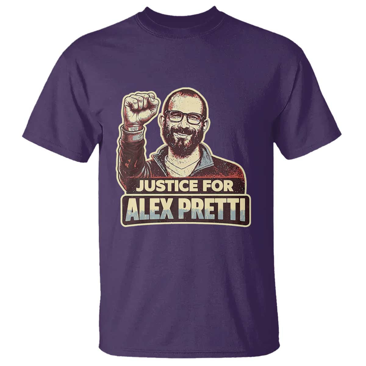 Justice For Alex T Shirt Minneapolis ICU Nurse Hero Support Gift TS12 Purple Print Your Wear