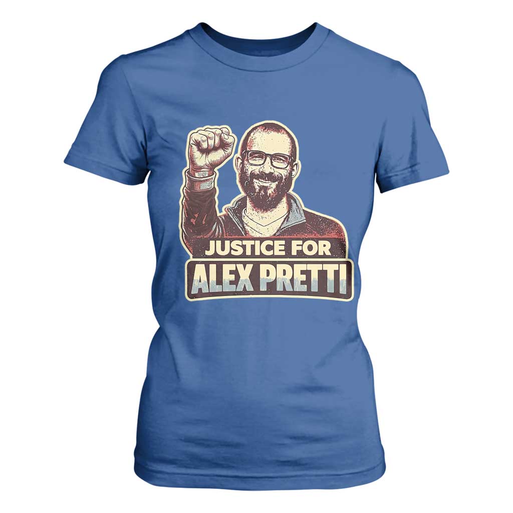 Justice For Alex T Shirt For Women Minneapolis ICU Nurse Hero Support Gift TS12 Royal Blue Print Your Wear