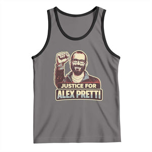 Justice For Alex Tank Top Minneapolis ICU Nurse Hero Support Gift TS12 Deep Heather Black Print Your Wear