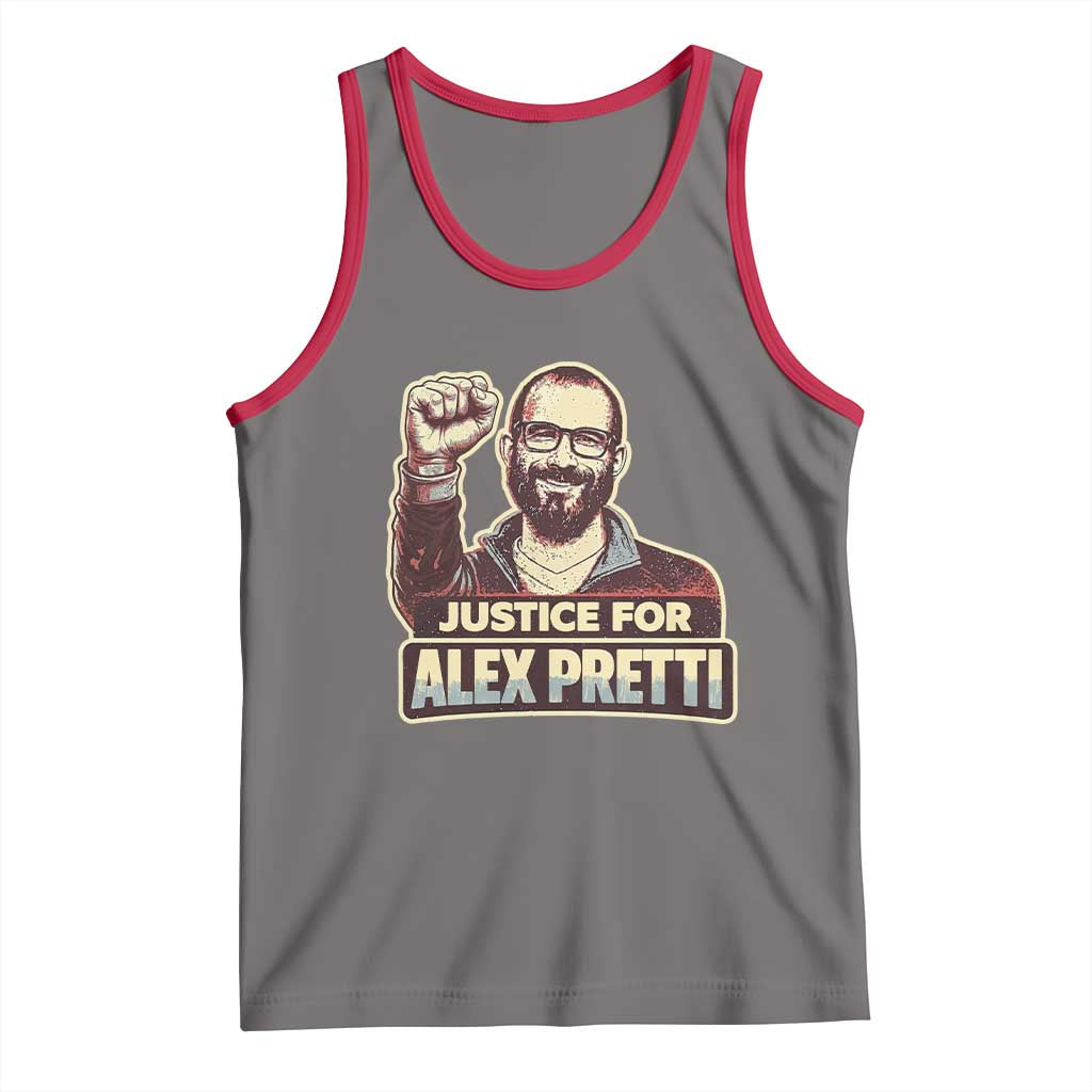 Justice For Alex Tank Top Minneapolis ICU Nurse Hero Support Gift TS12 Deep Heather Red Print Your Wear