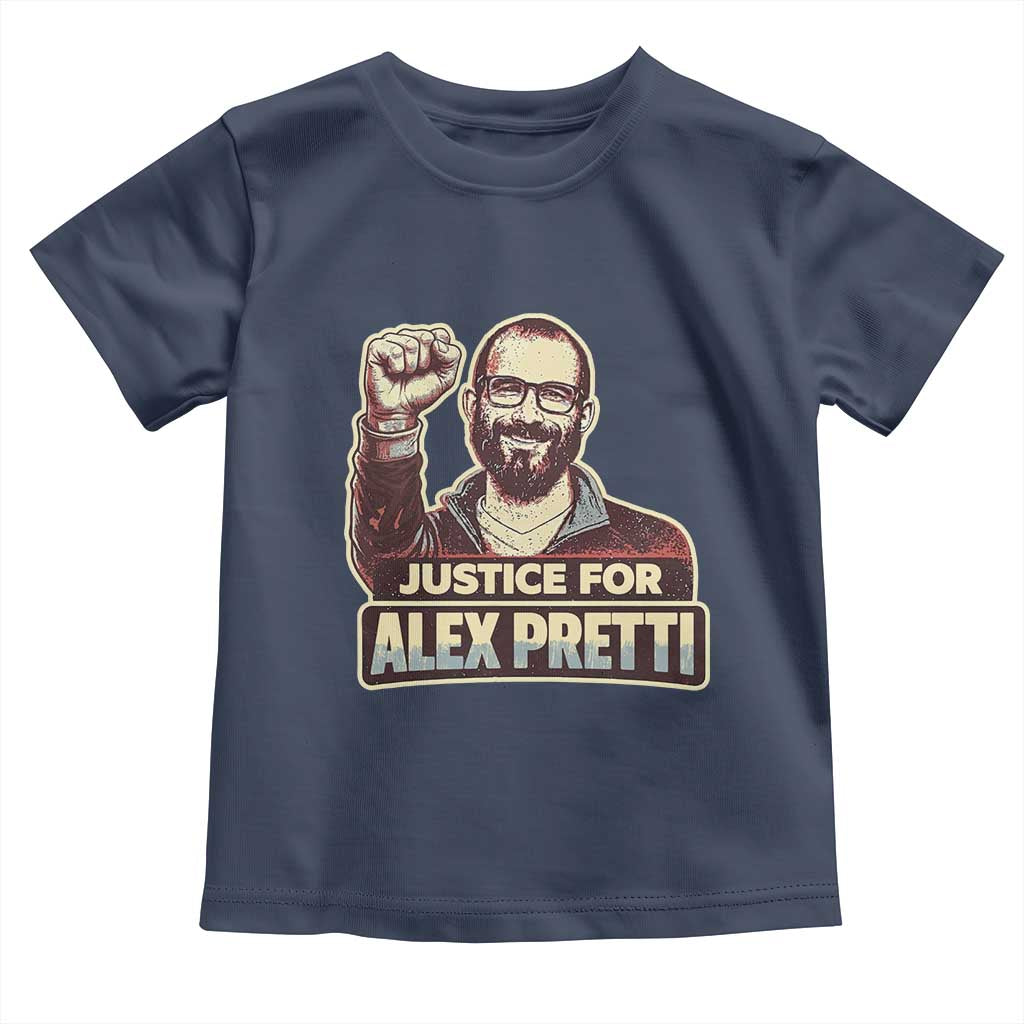 Justice For Alex Toddler T Shirt Minneapolis ICU Nurse Hero Support Gift TS12 Navy Print Your Wear