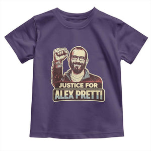 Justice For Alex Toddler T Shirt Minneapolis ICU Nurse Hero Support Gift TS12 Purple Print Your Wear