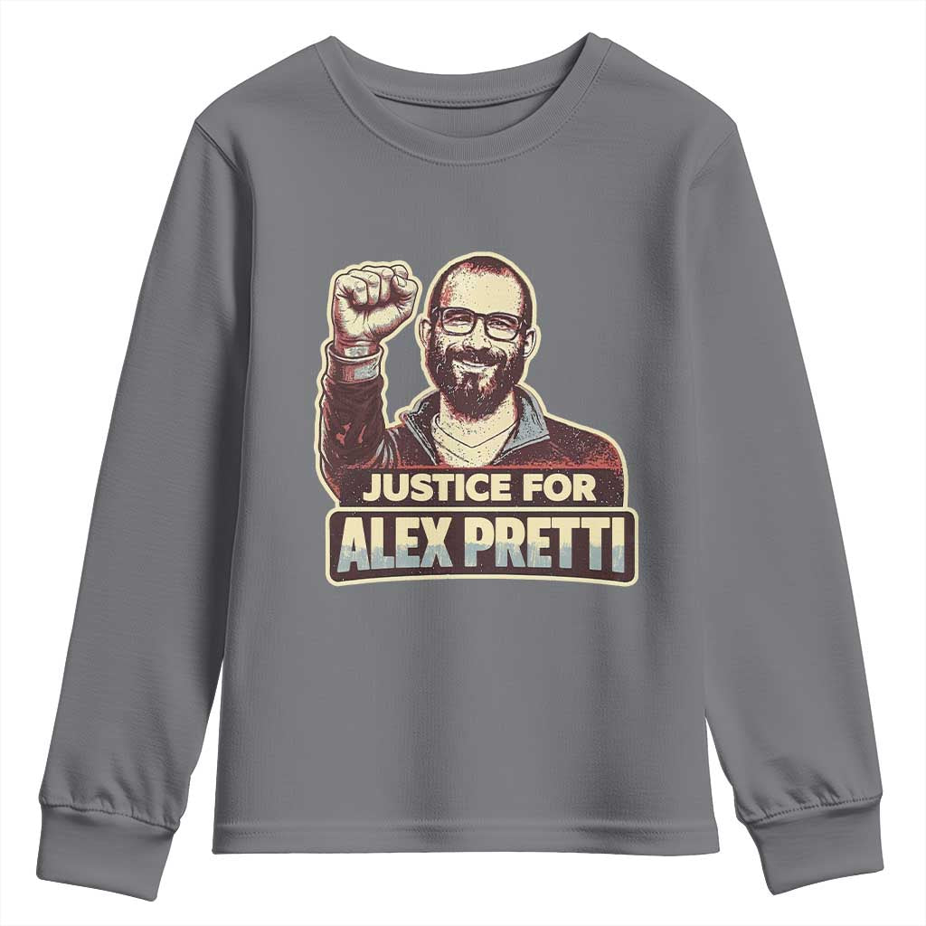 Justice For Alex Youth Sweatshirt Minneapolis ICU Nurse Hero Support Gift TS12 Charcoal Print Your Wear