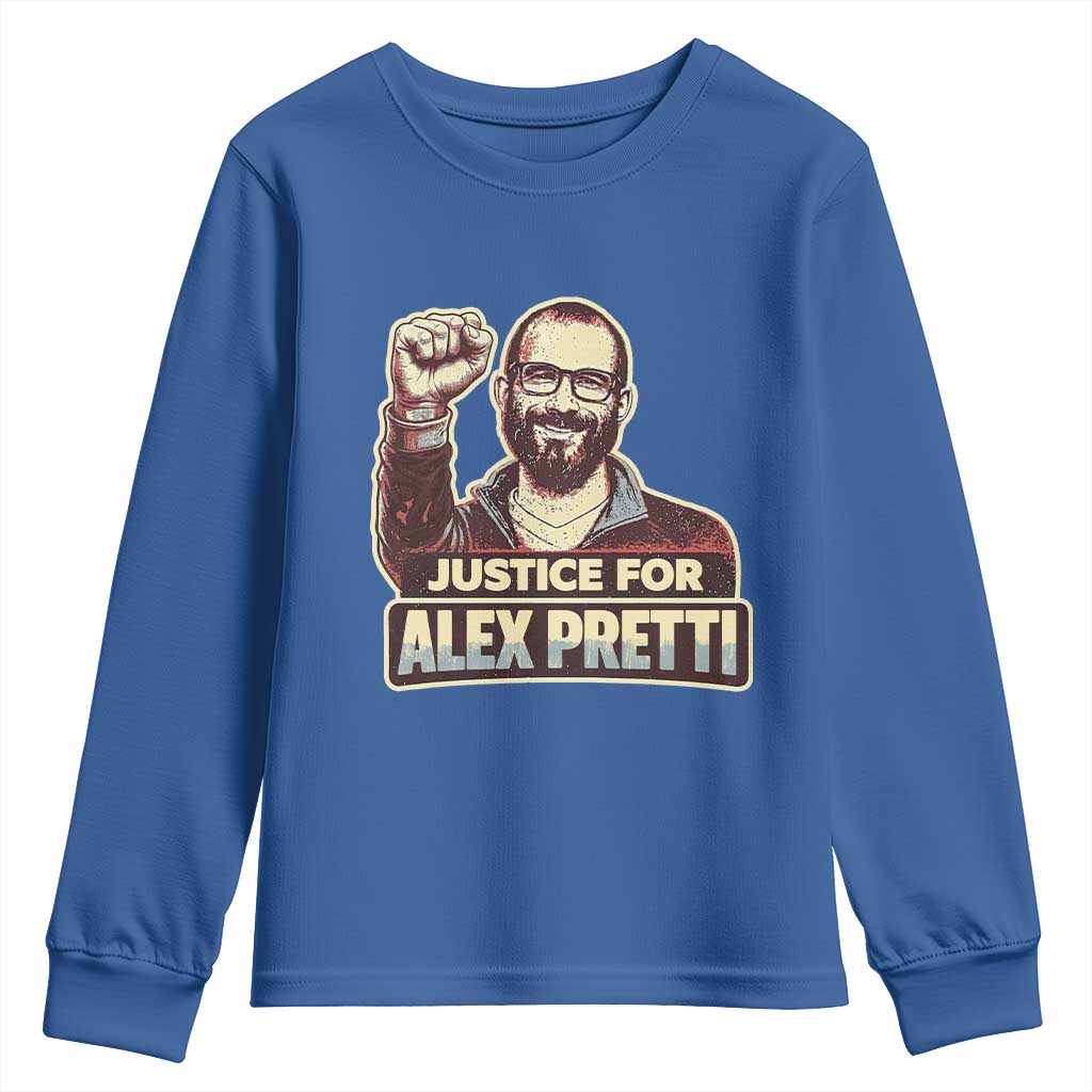 Justice For Alex Youth Sweatshirt Minneapolis ICU Nurse Hero Support Gift TS12 Royal Blue Print Your Wear