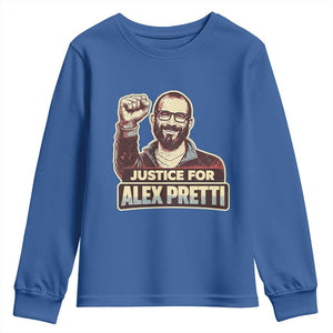 Justice For Alex Youth Sweatshirt Minneapolis ICU Nurse Hero Support Gift TS12 Royal Blue Print Your Wear