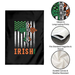 Irish American Pride Celtic Cross USA Flag Garden Flag St Patricks Day Gift TS12 Print Your Wear