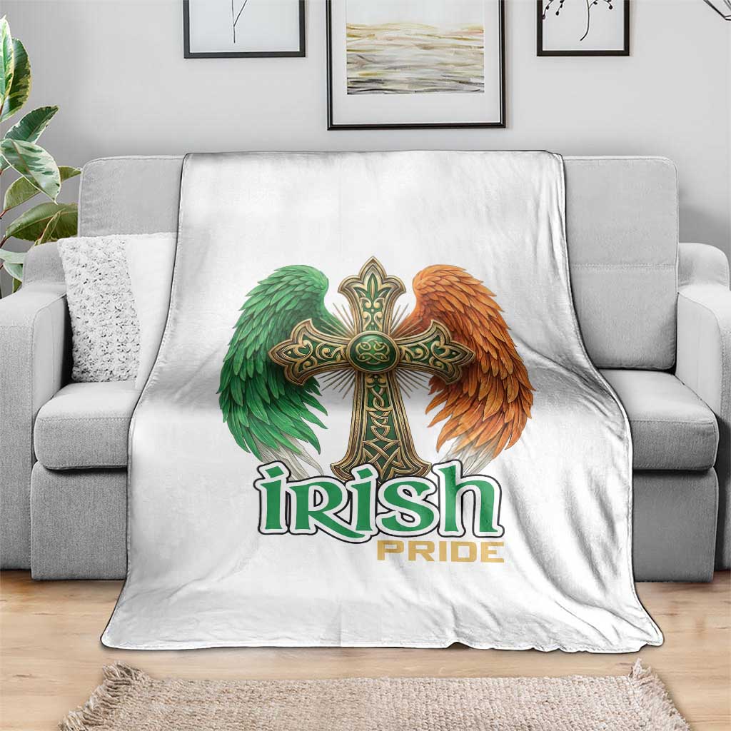 Irish Pride Celtic Cross Throw Blanket Christian Gift TS12 Print Your Wear