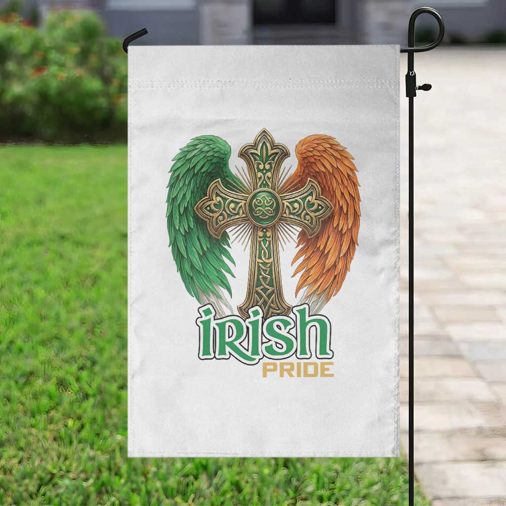 Irish Pride Celtic Cross Garden Flag Christian Gift TS12 Print Your Wear
