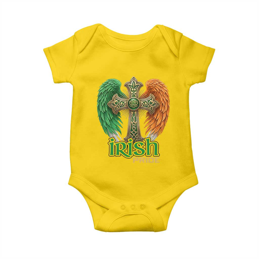 Irish Pride Celtic Cross Baby Onesie Christian Gift TS12 Daisy Print Your Wear