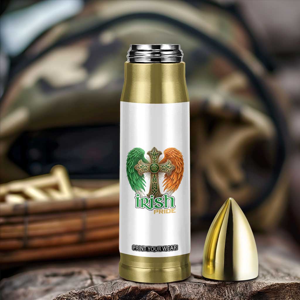 Irish Pride Celtic Cross Bullet Tumbler Christian Gift TS12 Print Your Wear