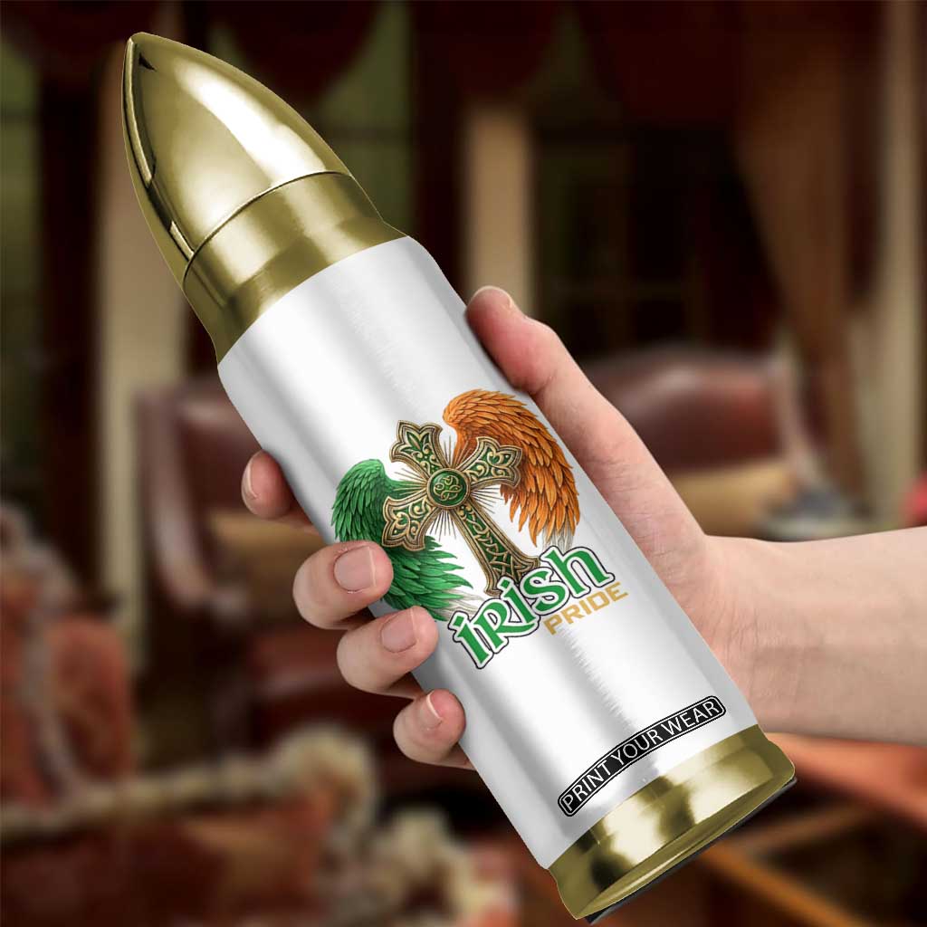Irish Pride Celtic Cross Bullet Tumbler Christian Gift TS12 Print Your Wear
