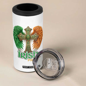 Irish Pride Celtic Cross 4 in 1 Can Cooler Tumbler Christian Gift TS12 Print Your Wear