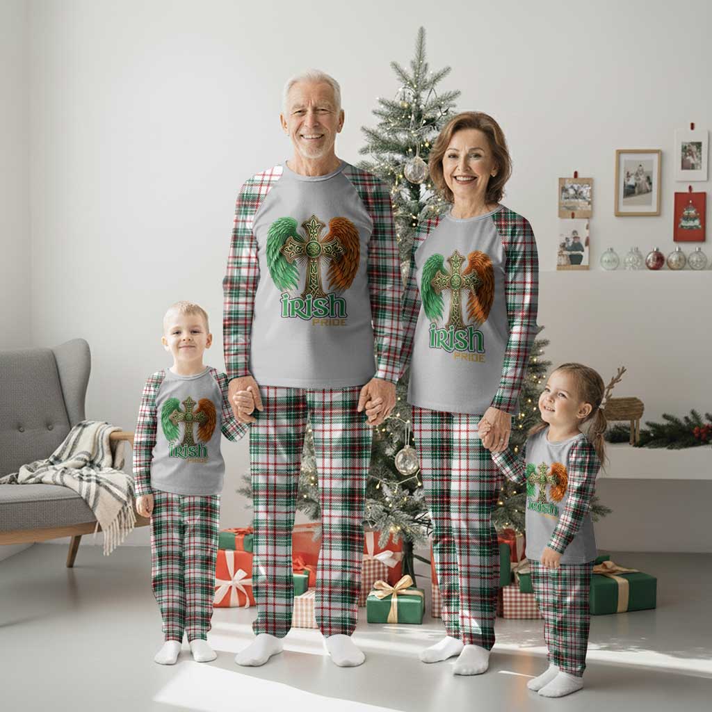 Irish Pride Celtic Cross Plaid Pajama Set Christian Gift TS12 Christmas Plaid Print Your Wear
