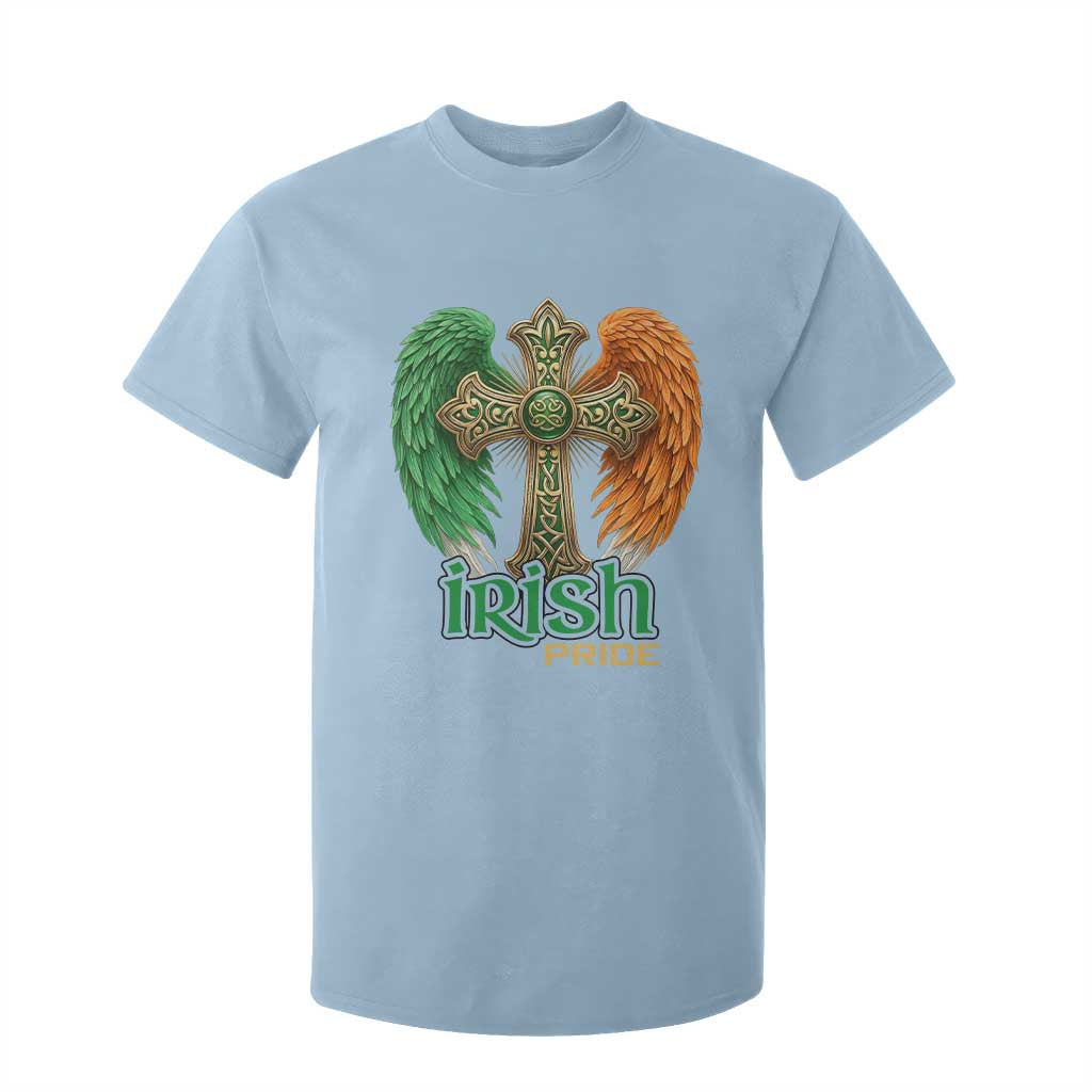 Irish Pride Celtic Cross T Shirt For Kid Christian Gift TS12 Light Blue Print Your Wear
