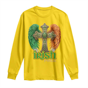 Irish Pride Celtic Cross Long Sleeve Shirt Christian Gift TS12 Daisy Print Your Wear