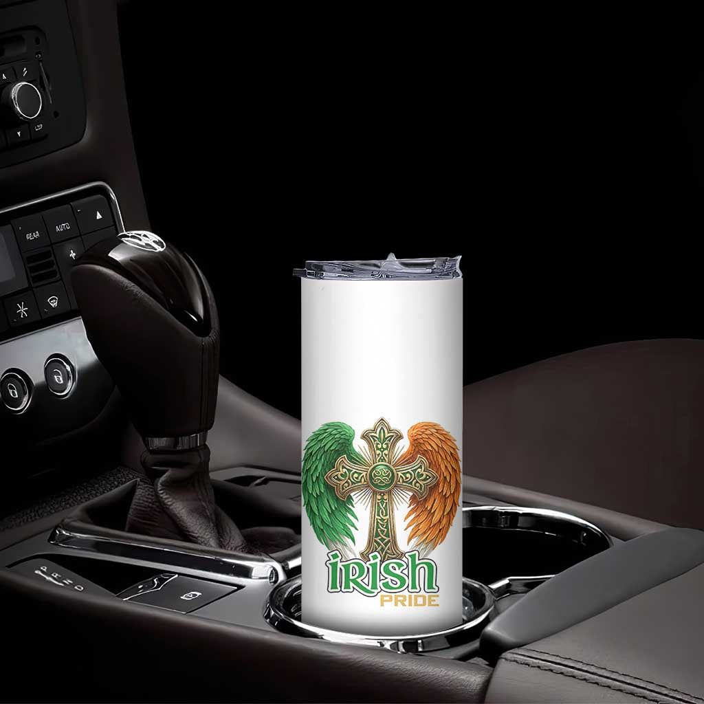 Irish Pride Celtic Cross Skinny Tumbler Christian Gift TS12 Print Your Wear