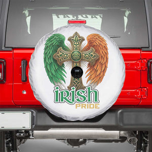 Irish Pride Celtic Cross Spare Tire Cover Christian Gift TS12 White Print Your Wear