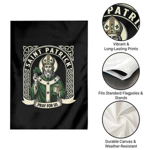 Saint Patrick Pray For Us Garden Flag St Patricks Day Religious Gift TS12 Print Your Wear