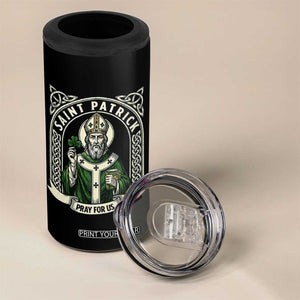 Saint Patrick Pray For Us 4 in 1 Can Cooler Tumbler St Patricks Day Religious Gift TS12 Print Your Wear