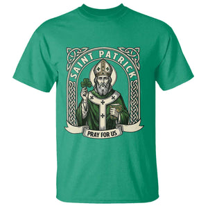 Saint Patrick Pray For Us T Shirt St Patricks Day Religious Gift TS12 Irish Green Print Your Wear