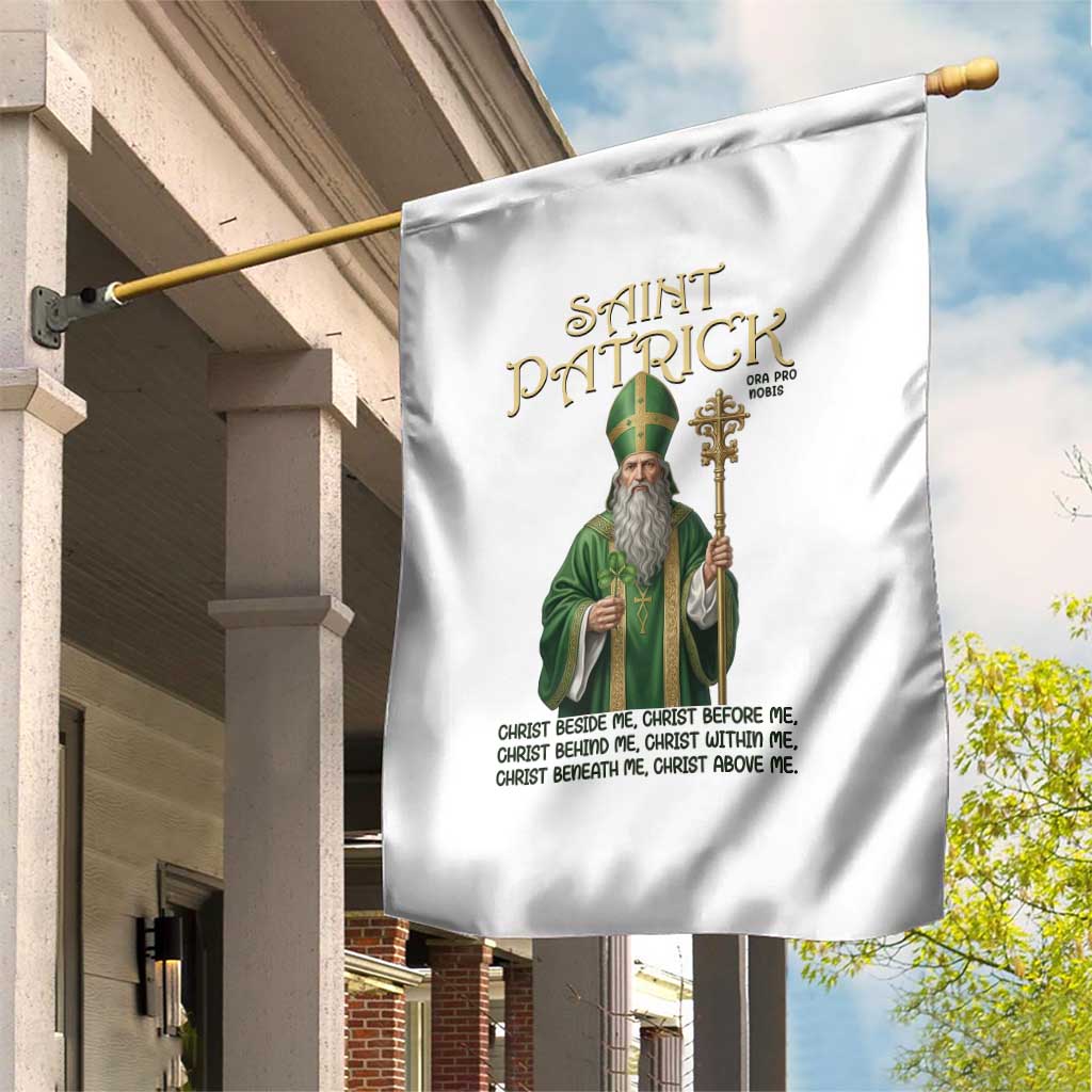 Saint Patrick Ora Pro Nobis Garden Flag Irish Christian Prayer TS12 Print Your Wear