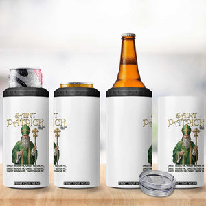Saint Patrick Ora Pro Nobis 4 in 1 Can Cooler Tumbler Irish Christian Prayer TS12 Print Your Wear