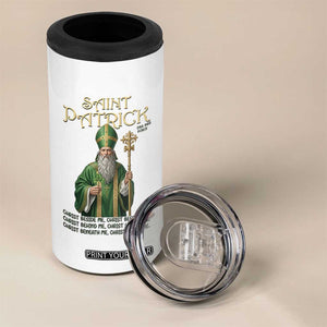 Saint Patrick Ora Pro Nobis 4 in 1 Can Cooler Tumbler Irish Christian Prayer TS12 Print Your Wear