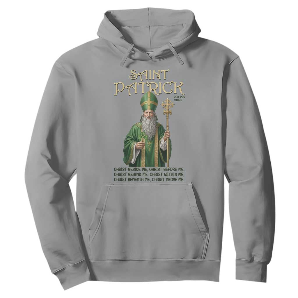 Saint Patrick Ora Pro Nobis Hoodie Irish Christian Prayer TS12 Sport Gray Print Your Wear