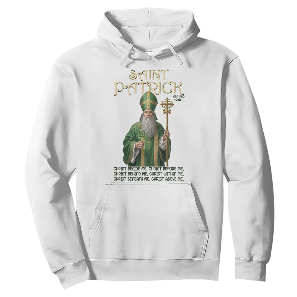 Saint Patrick Ora Pro Nobis Hoodie Irish Christian Prayer TS12 White Print Your Wear