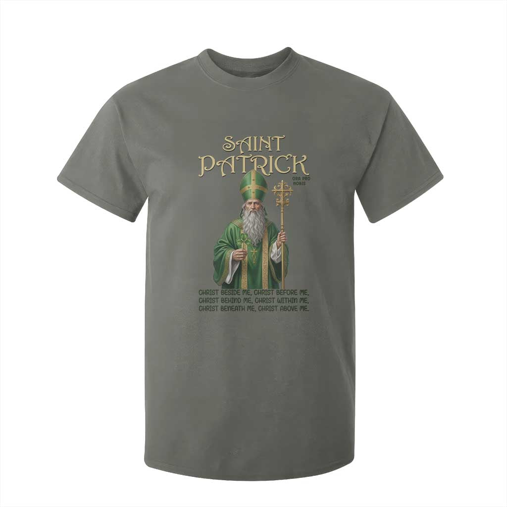 Saint Patrick Ora Pro Nobis T Shirt For Kid Irish Christian Prayer TS12 Military Green Print Your Wear