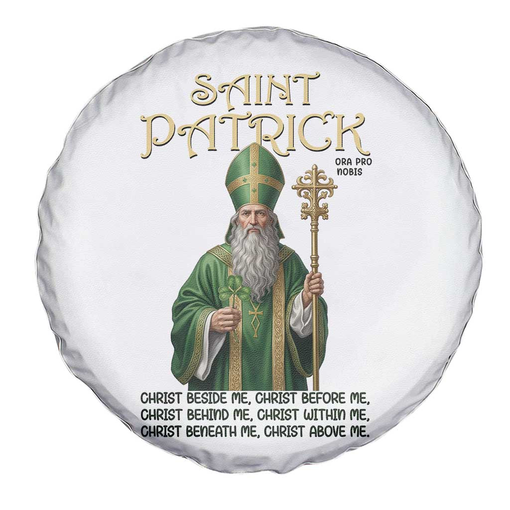 Saint Patrick Ora Pro Nobis Spare Tire Cover Irish Christian Prayer TS12 Print Your Wear