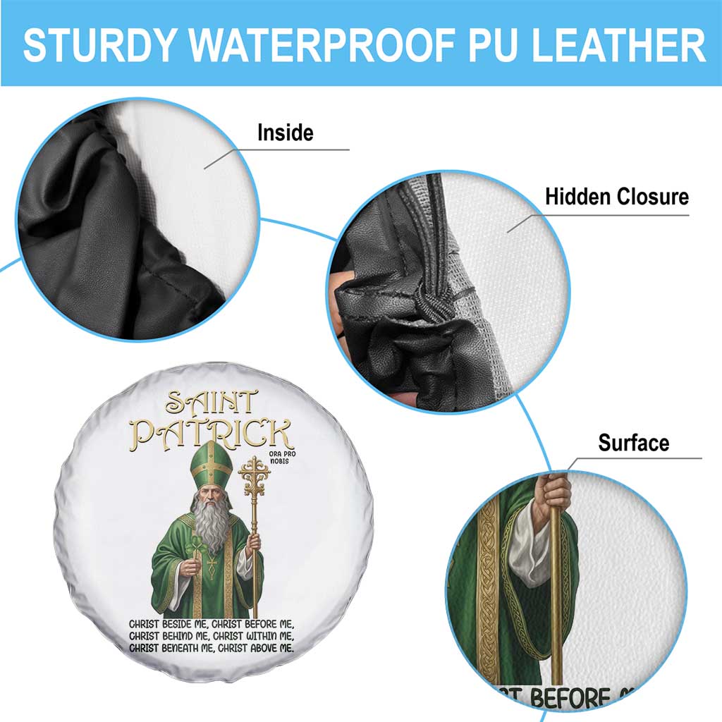 Saint Patrick Ora Pro Nobis Spare Tire Cover Irish Christian Prayer TS12 Print Your Wear