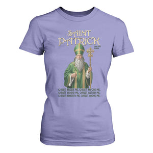 Saint Patrick Ora Pro Nobis T Shirt For Women Irish Christian Prayer TS12 Violet Print Your Wear