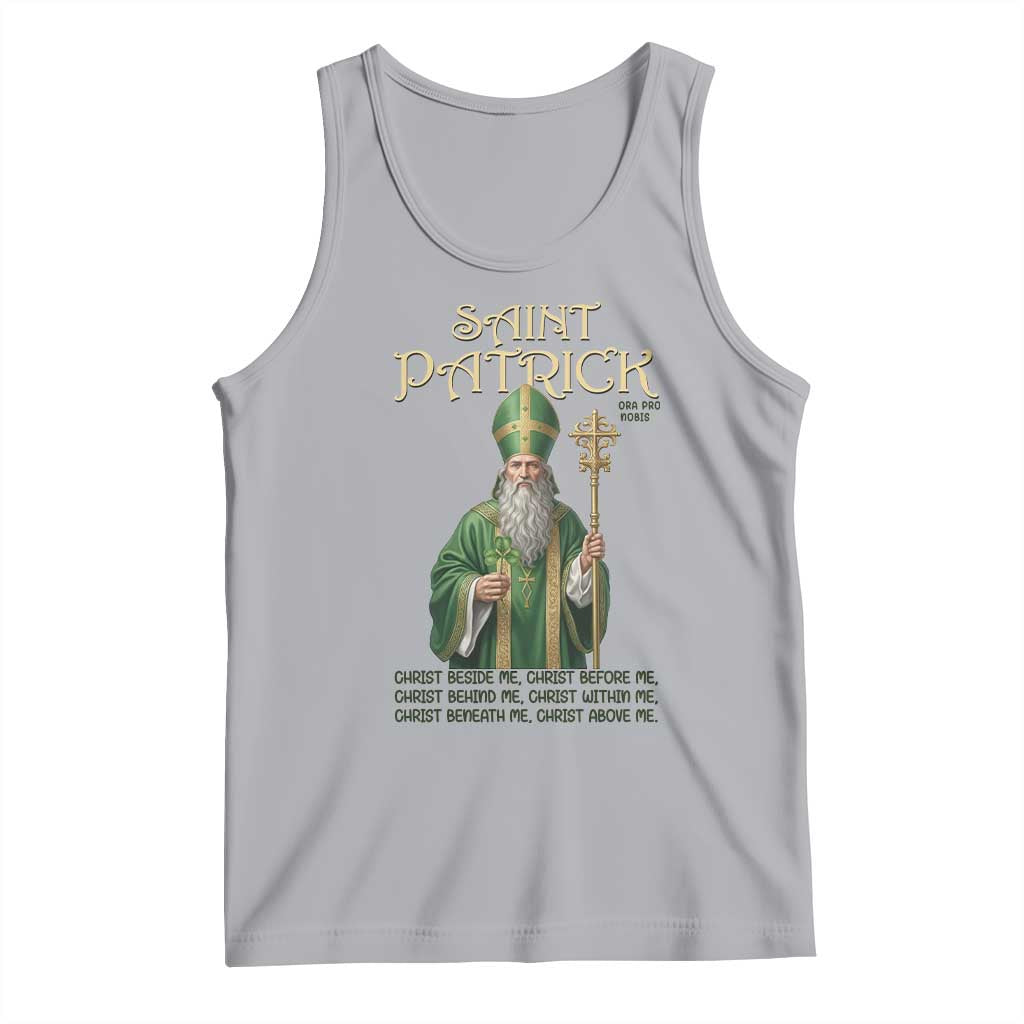 Saint Patrick Ora Pro Nobis Tank Top Irish Christian Prayer TS12 Athletic Heather Print Your Wear