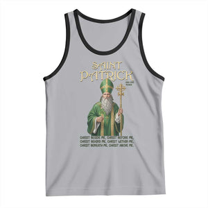 Saint Patrick Ora Pro Nobis Tank Top Irish Christian Prayer TS12 Athletic Heather Black Print Your Wear