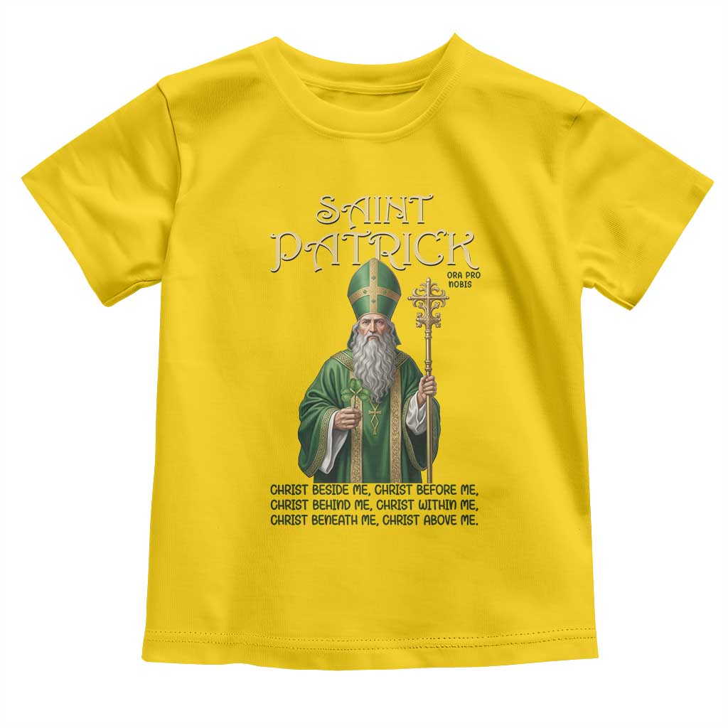 Saint Patrick Ora Pro Nobis Toddler T Shirt Irish Christian Prayer TS12 Daisy Print Your Wear