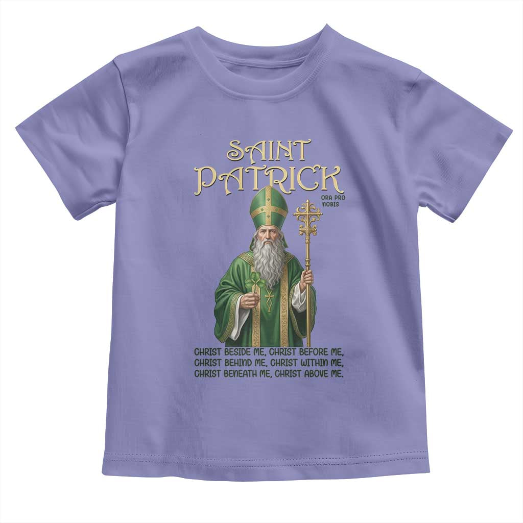 Saint Patrick Ora Pro Nobis Toddler T Shirt Irish Christian Prayer TS12 Violet Print Your Wear