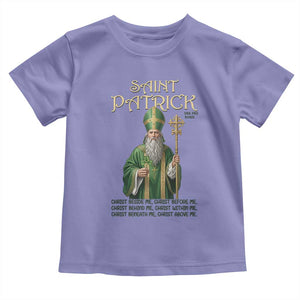 Saint Patrick Ora Pro Nobis Toddler T Shirt Irish Christian Prayer TS12 Violet Print Your Wear