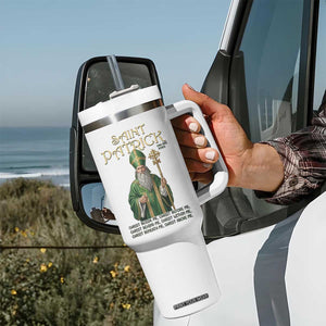 Saint Patrick Ora Pro Nobis Tumbler With Handle Irish Christian Prayer TS12 Print Your Wear