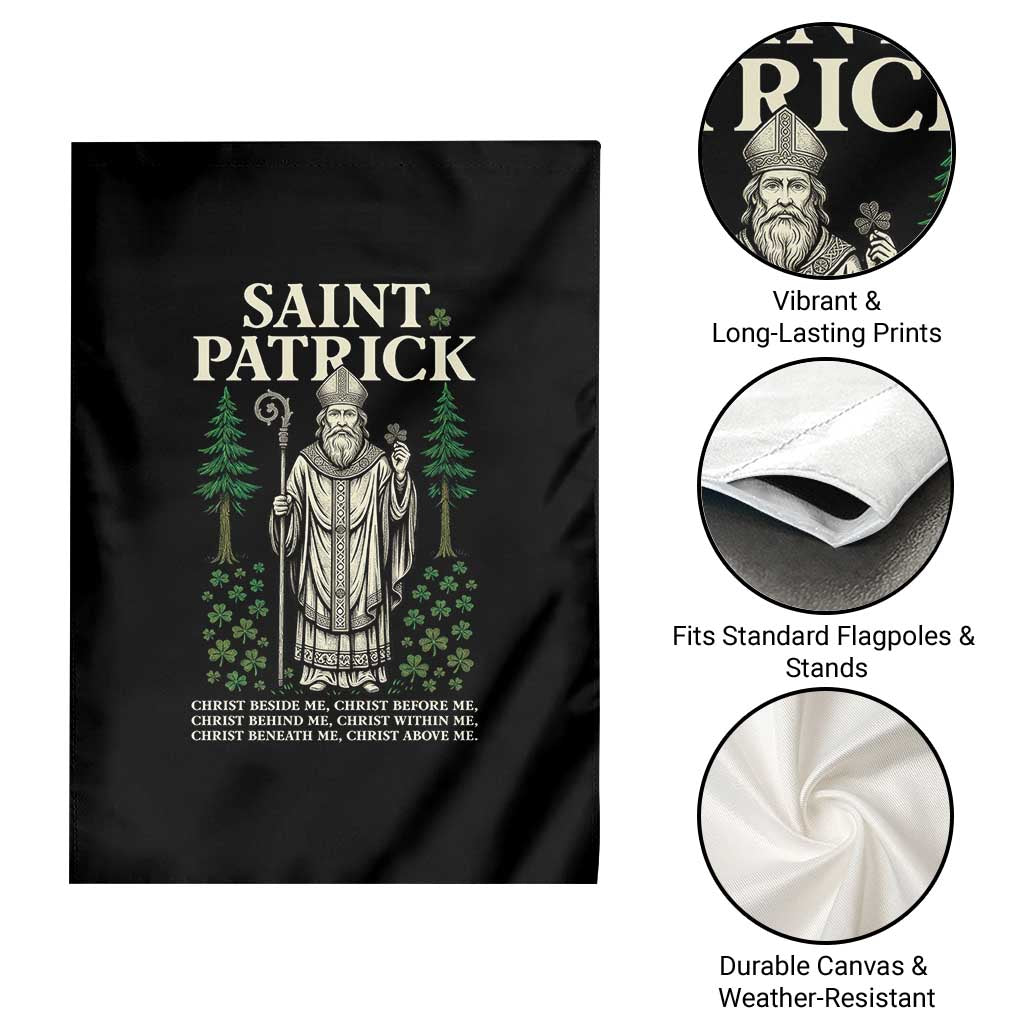 Saint Patrick Breastplate Prayer Garden Flag Irish Christian Gift TS12 Print Your Wear